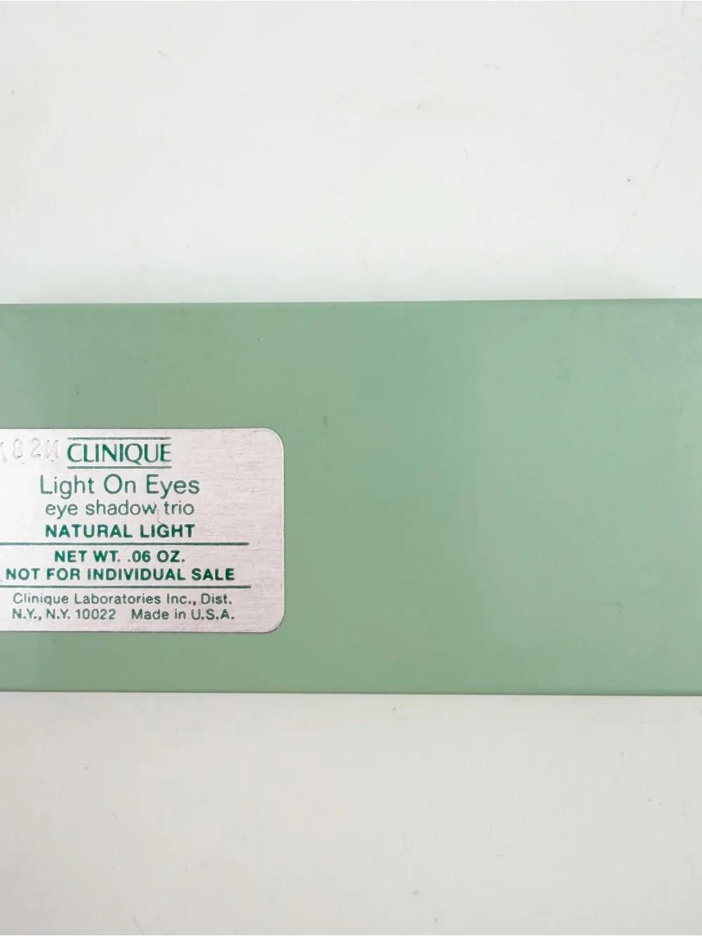 Vintage Clinique Light On Eyes Shadow Trio Natural Light .06 oz New *Read